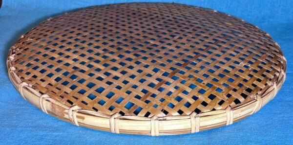 Vintage 18” Woven Winnowing Drying Basket Tray Sifter Wall Basket Boho Decor - Image 5