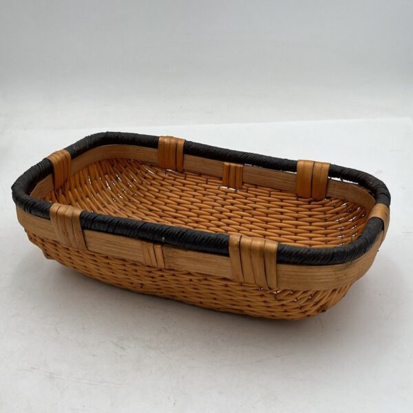 Vintage Antique Woven Wicker Basket Seasonal Decoration Heavy Duty 11" x 7" x 3"