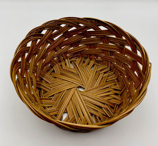 Vintage Boho Wall Basket Rattan Wicker 3.5'' - Image 2