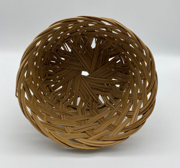 Vintage Boho Wall Basket Rattan Wicker 3.5'' - Image 3