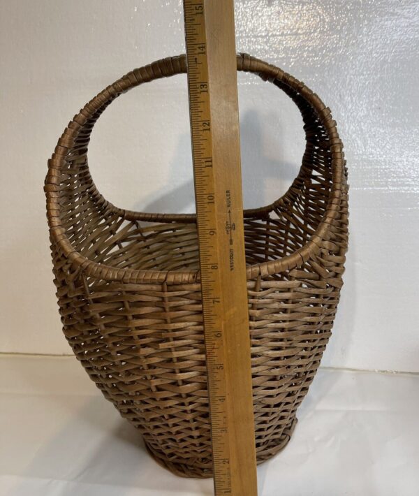 Vintage Boho Wicker Basket Beautiful 14” Tall - Image 4