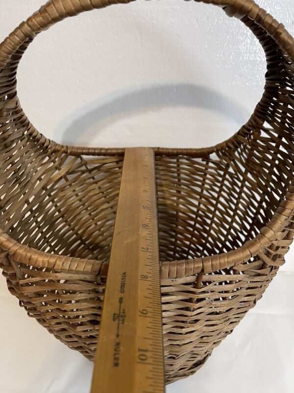 Vintage Boho Wicker Basket Beautiful 14” Tall - Image 6