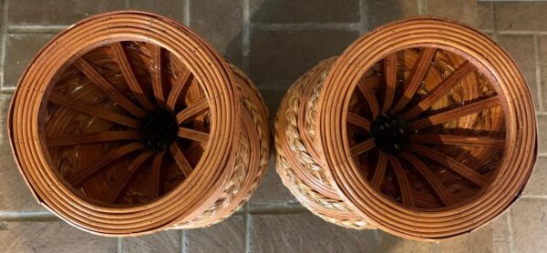 Vintage Boho Woven Vase Baskets - Image 2