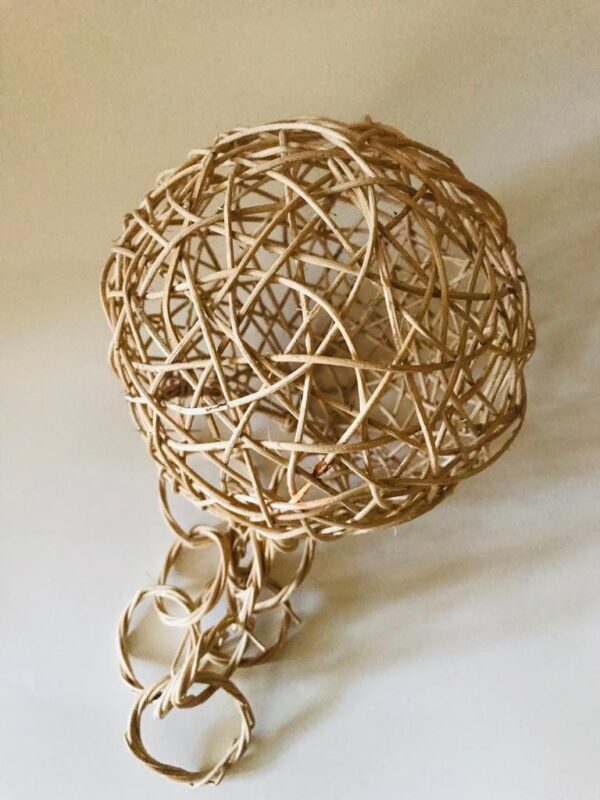 Vintage Ceiling Rattan Woven Sphere Ball Natural Easy Fit Deco Light/Lamp Shade