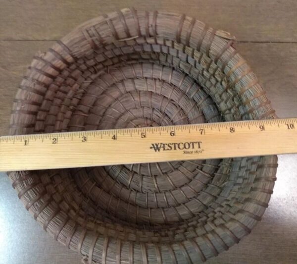 Vintage Coil Handmade Hand Woven Basket Tray Antique? - Image 4