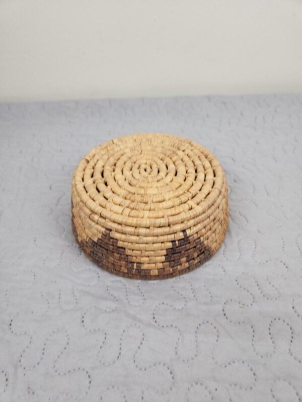 Vintage Hand Woven Basket - Image 4