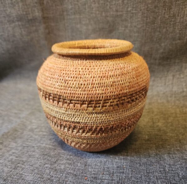 Vintage Hand-Woven Basket - Image 3