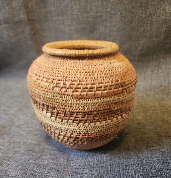 Vintage Hand-Woven Basket - Image 5