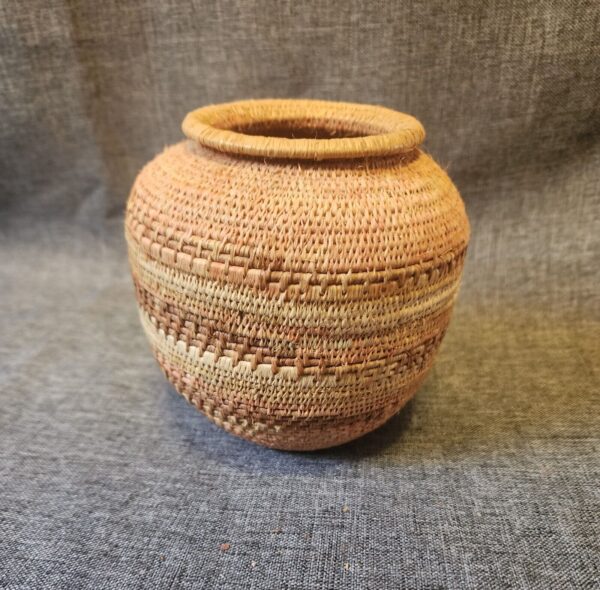 Vintage Hand-Woven Basket