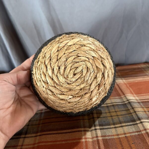 Vintage Hand Woven Mini Basket Sweet Boho Home Decor Natural - Image 4