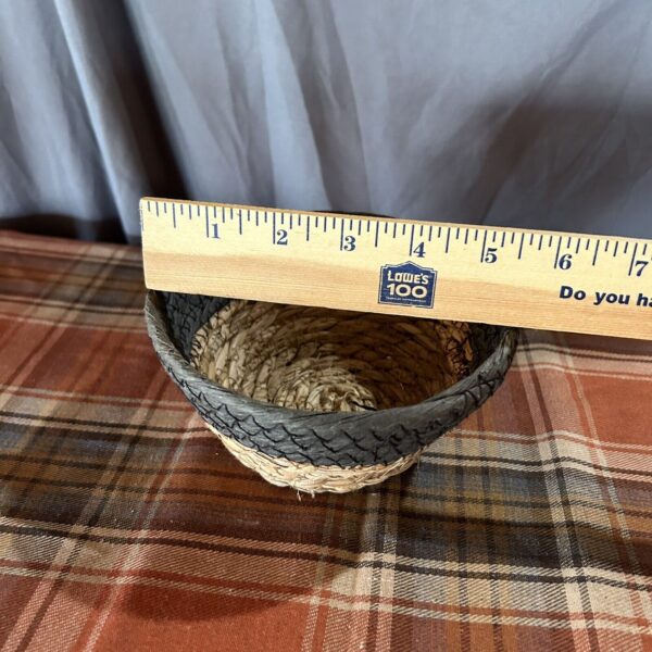 Vintage Hand Woven Mini Basket Sweet Boho Home Decor Natural - Image 6