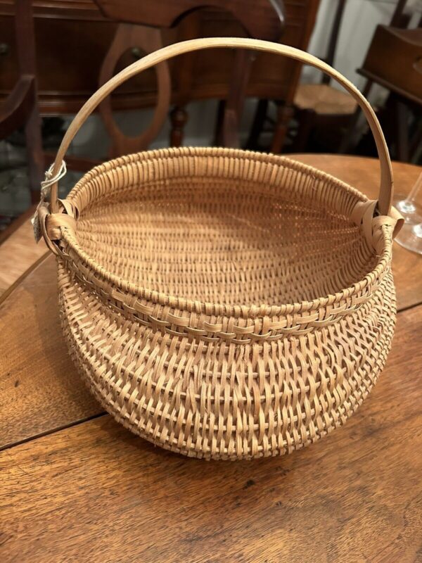 Vintage Handmade Buttocks Basket Mellon Gathering Basket - Made In Tennessee - Image 3