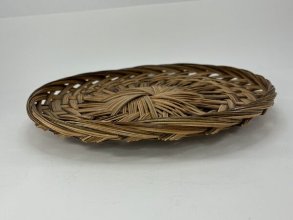 Vintage Hanging Woven Boho Wall Basket 12” - Image 3