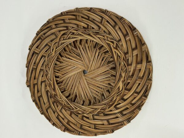 Vintage Hanging Woven Boho Wall Basket 12” - Image 4