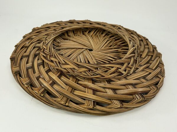 Vintage Hanging Woven Boho Wall Basket 12” - Image 5