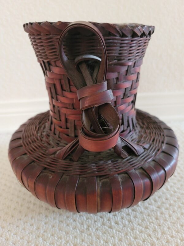 Vintage IKEBANA Japanese Woven 10" Bamboo Basket - Image 6