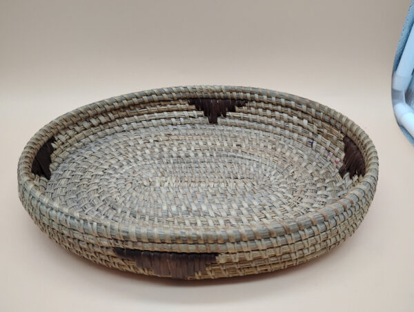 Vintage Native American Indian Hand Woven Tight Weave 9x6" Basket Boho Decor - Image 3