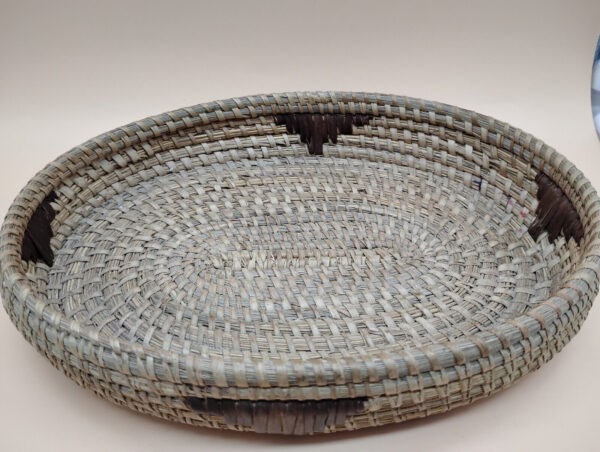 Vintage Native American Indian Hand Woven Tight Weave 9x6" Basket Boho Decor - Image 4