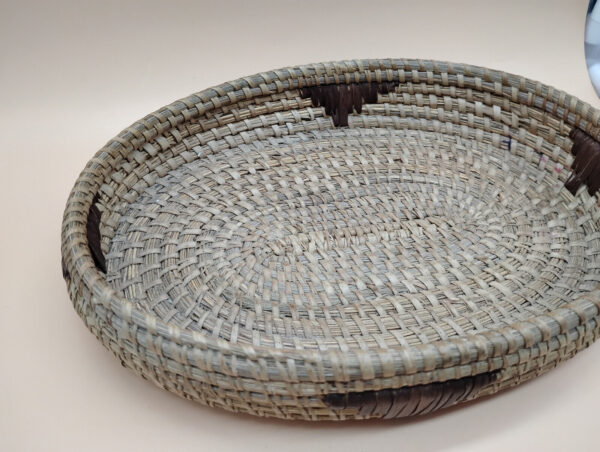 Vintage Native American Indian Hand Woven Tight Weave 9x6" Basket Boho Decor - Image 5