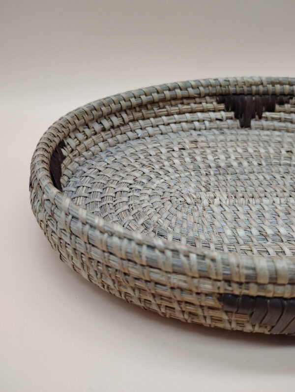 Vintage Native American Indian Hand Woven Tight Weave 9x6" Basket Boho Decor - Image 6