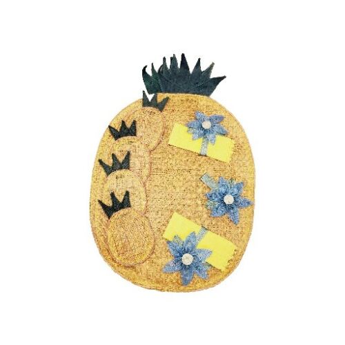 Vintage Pineapple Placemats Lot Of Two Home Decor Adult's Yellow Floral Napkin - Image 7
