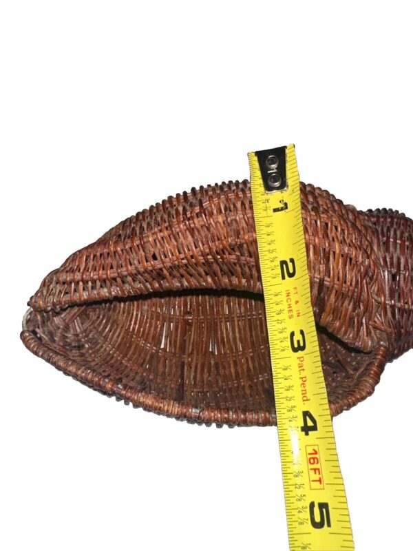 Vintage Wicker Decorative Clam Shell Basket Planter - Image 2