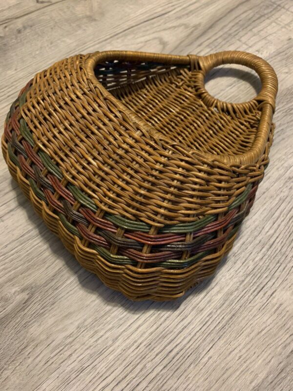Vintage Wicker Wall Pocket Basket Decor Planter Versatile Home Decor Boho Farm - Image 5