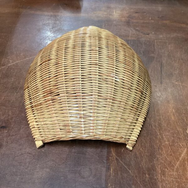 Vintage Wicker Winnowing Basket Woven Grain Scoop Boho Bohemian Decor - Image 6