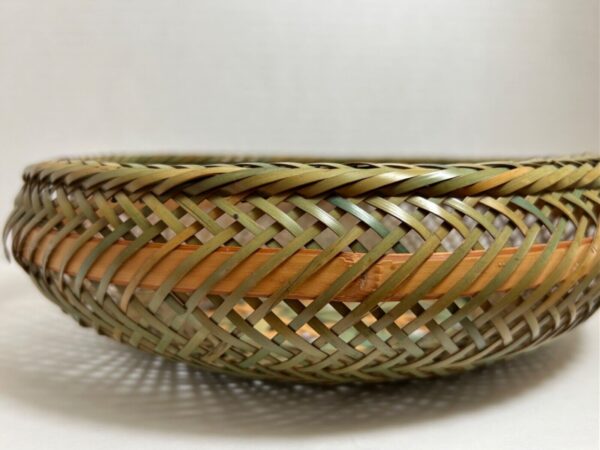 Vtg 1960’s Basket Rattan Wicker Weaved Display Boho Catskill Mountains Souvenir - Image 5