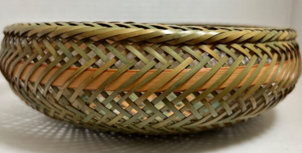 Vtg 1960’s Basket Rattan Wicker Weaved Display Boho Catskill Mountains Souvenir - Image 6