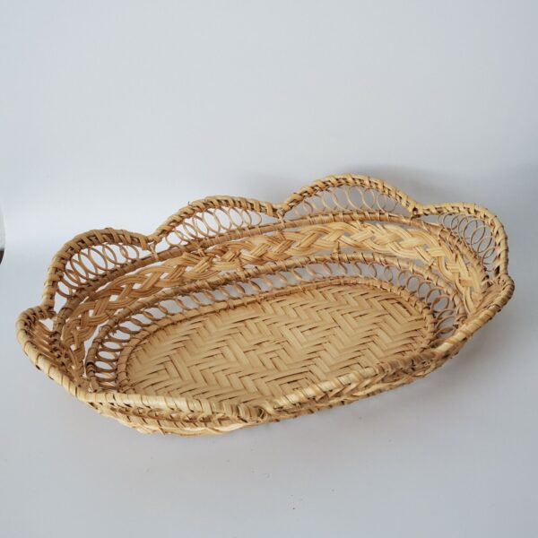 VTG Translvania Rustic Bread/Serving Baskets Hand Made Sustainable NaturalStraw - Image 6