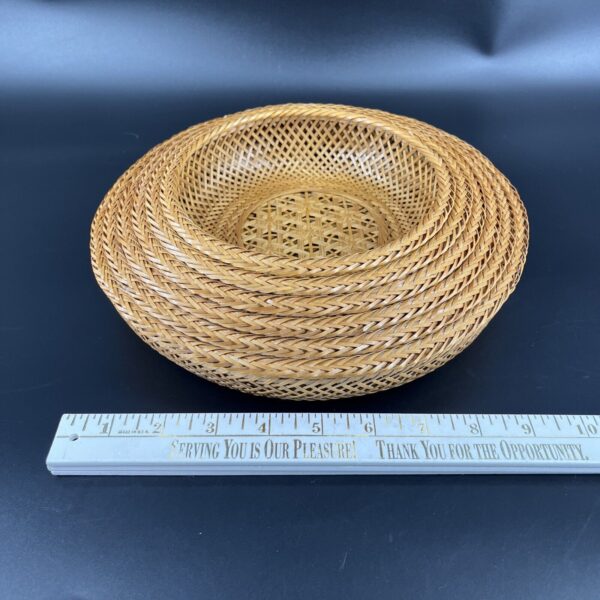 VTG Woven MCM Wicker Nesting Baskets Bohocore Country Cottage Wall Decor Set 6 - Image 4