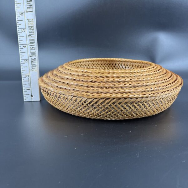 VTG Woven MCM Wicker Nesting Baskets Bohocore Country Cottage Wall Decor Set 6 - Image 5