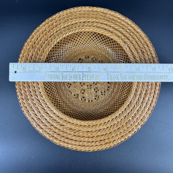 VTG Woven MCM Wicker Nesting Baskets Bohocore Country Cottage Wall Decor Set 6 - Image 6