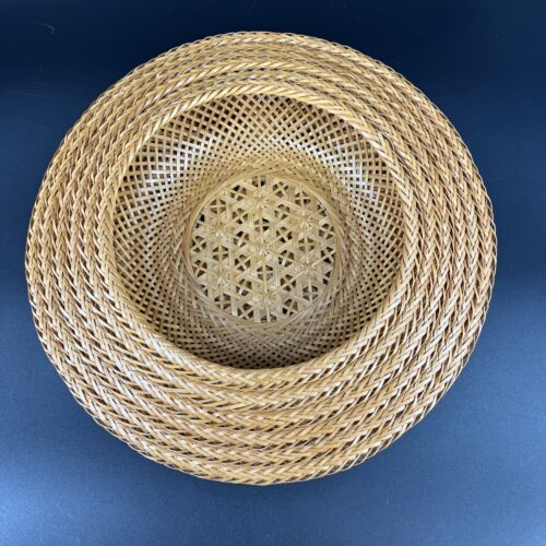 VTG Woven MCM Wicker Nesting Baskets Bohocore Country Cottage Wall Decor Set 6 - Image 7