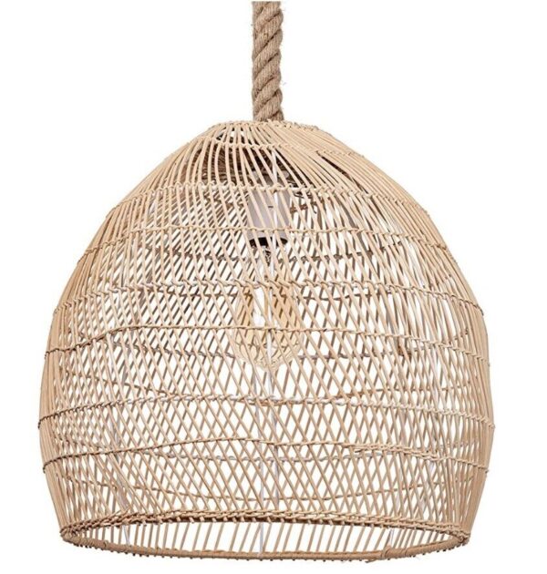 WalmHomie Hand Woven Pendant Light Rattan Lamp Shade,Rope Lamp