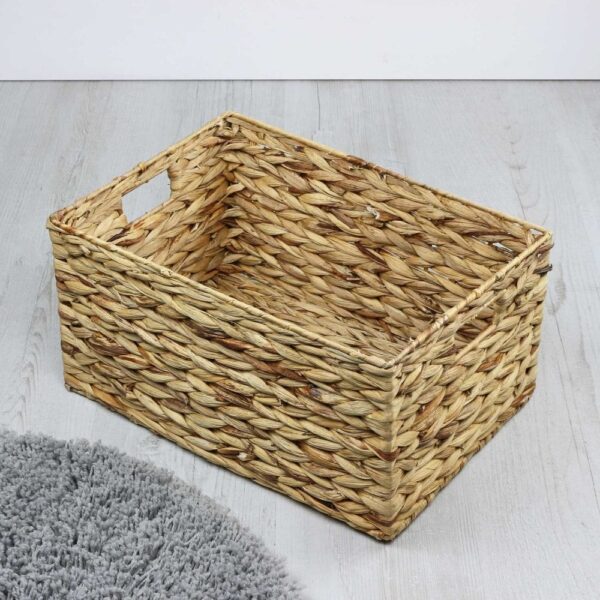 Water Hyacinth Rectangular Storage Basket