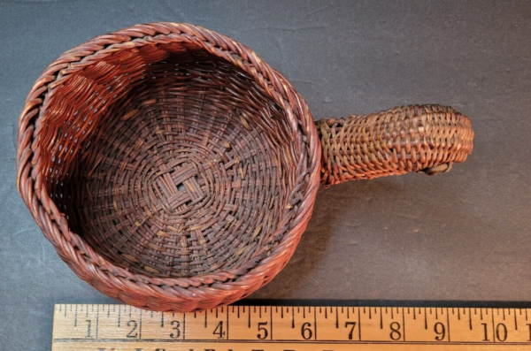 Wicker Basket Turtle Woven Rattan Country Rustic Farmhouse Planter Cottage Boho - Image 5