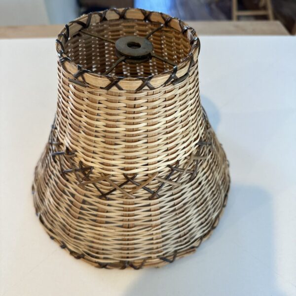 wicker lamp shade