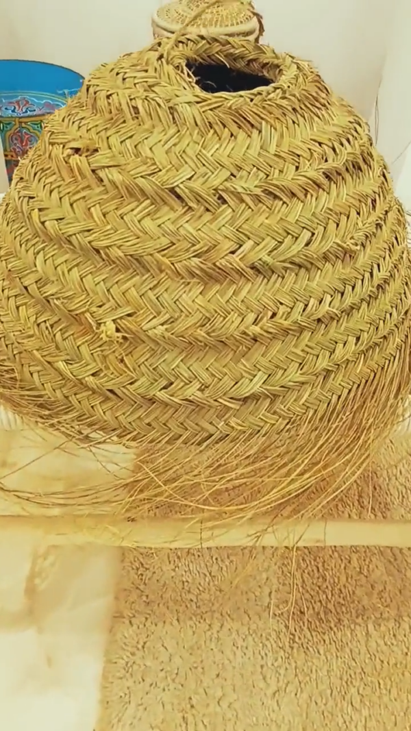 Wicker lampshade, Rattan lamp shade, Wicker pendant lamp, Straw chandelier - Image 2