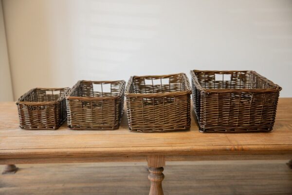 Wicker Storage Basket Log Baskets - Forest Brown- Available in 4 sizes