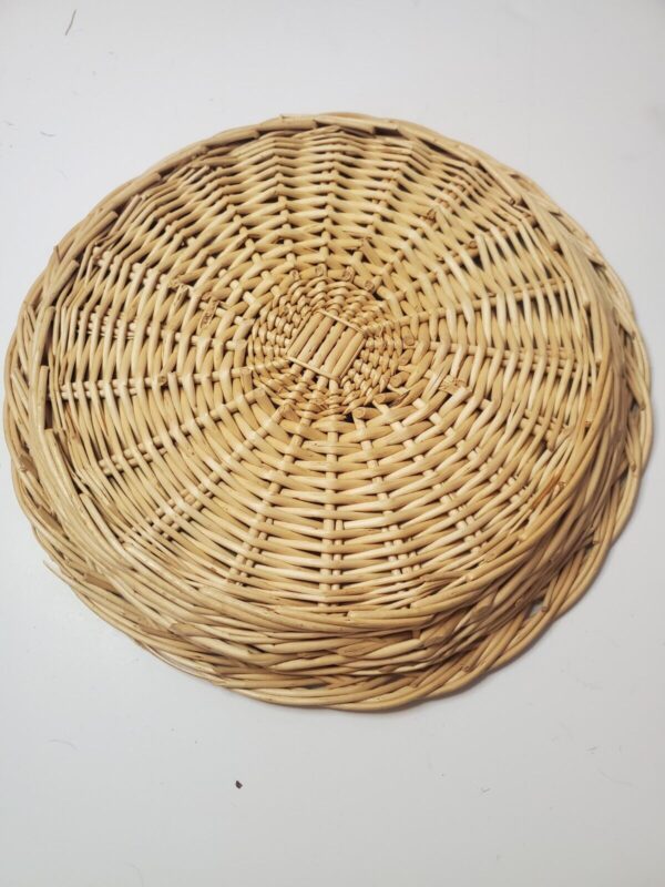 Wicker Wall Basket Boho Basket Wall - Image 2