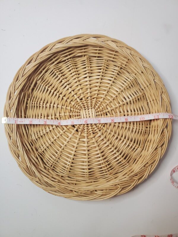 Wicker Wall Basket Boho Basket Wall - Image 3