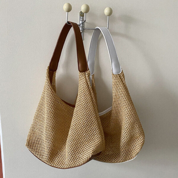 Women Boho Wicker Handbag Bag Tote Beach Straw Woven Summer Rattan Basket Bags