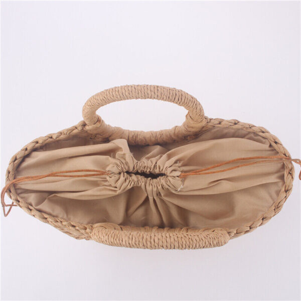 Women Wicker Handbag Totes Summer Beach Straw Woven Boho Rattan Basket Bag New - Image 6