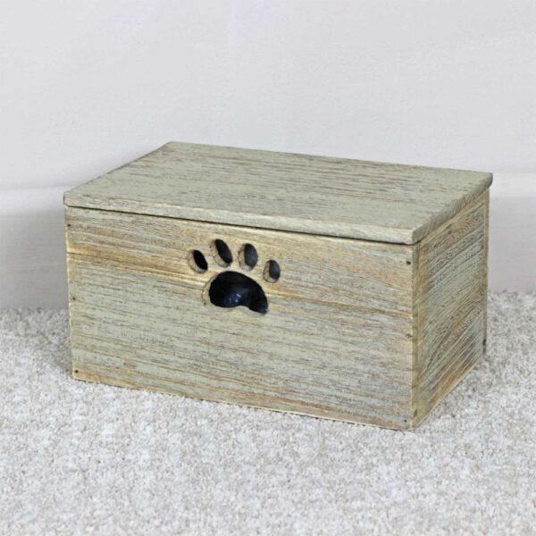 Wooden Dog Treat Storage Box