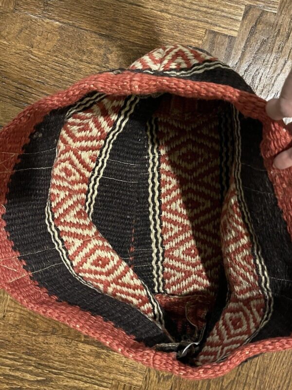 WORLD MARKET Large Woven BOHO Basket Jute Bucket Bag Beach Tote - Image 3