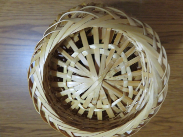 Woven Boho Style Basket Vase or Urn WICKER 8" TALL - Image 5