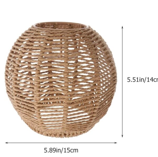 Woven Globe Lamp Shade rattan