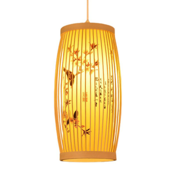 Woven Pendant Light Chinese Japanese Style Retro Rattan Lampshade Pendant Ch New - Image 3